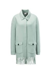 MADELEINE - Lange Übergangsjacke - hellsalbeigrün / melange