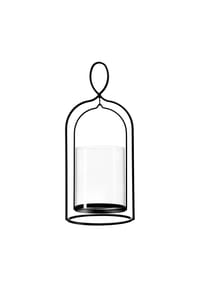 Ritzenhoff & Breker Windlicht Nero 38 cm schwarz-transparent - NERO - schwarz-transparent