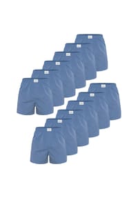 Lakeford & Sons - Boxer American Boxershorts Herren 12-Pack in klassischen Designs - dunkelblau