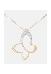 Diamant L'eternel - Kette mit Anhänger, mit 0.01 ct Diamant, 375 Gelbgold - gold