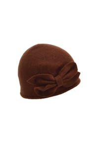 SEEBERGER - Wollhut, Schleife, für Damen - 26 BERRY RED