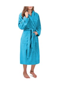 normani® - Damen Premium Bademantel Basic - Grau