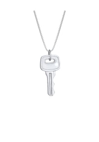 KUZZOÍ - Halskette Herren Venezianer Schlüssel Key 925 Silber - Silber