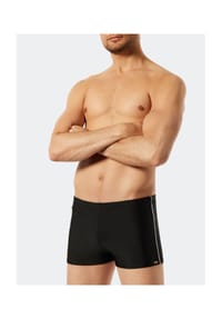SCHIESSER - Badehose, formbeständig, Reißverschlusstasche, für Herren - schwarz