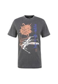 RE:COVERED - T-Shirt Star Wars X-Wing Japanese mit Star Wars-Motiv - dunkelgrau
