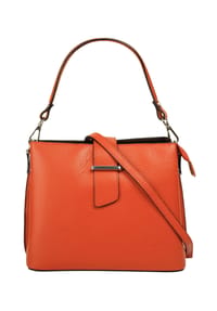 Cluty - Handtasche Echt Leder, Made In Italy - beige