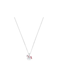 Prinzessin Lillifee - Kette mit Anhänger für Mädchen "Pferd", 925er Silber - silber/pink