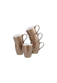 CreaTable - Golden Days Weiss, Kaffeebecher 6-tlg - Weiss