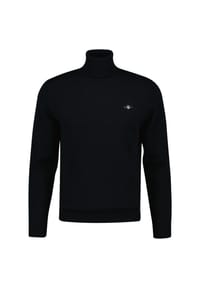 GANT - Herren Pullover - CLASSIC COTTON ROLLERNECK, Strickpullover, Rollkragen, Baumwolle - Blau