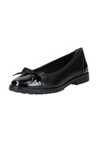Tamaris - Ballerinas, Blockabsatz, Zierschleife, für Damen - 001 BLACK