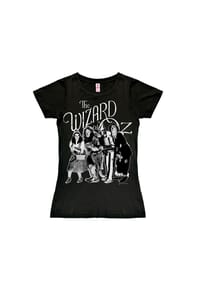 LOGOSHIRT® - New Girls T-Shirt Wizard Of Oz - Dorothy And Fri - black