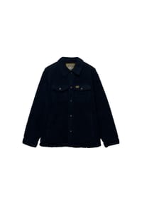Superdry. - Hemd RETRO FLEECE OVERSHIRT - dunkelblau