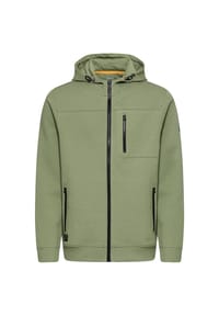 camel active - fleXXXactive® Sweatjacke mit Kapuze - Blattgrün