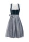 EDELNICE Midi Dirndl Veronika Samt Petrol Bild 1