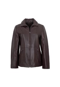 MADDOX - Damen Lederjacke Lammnappa bordo - bordo