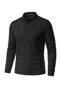 normani® - Herren Langarm Poloshirt Lyroe - Anthrazit