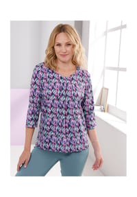 SIEH AN! - Schlupfbluse - mint-marine-bedruckt