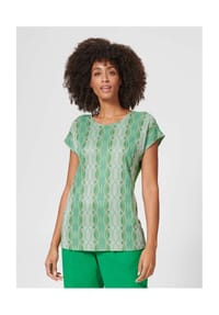 MADELEINE - Gemustertes Shirt - dschungelgrün / multicolor