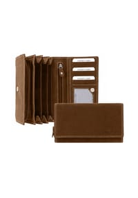WILD LIFE WILD LIFE - Geldbörse Hunterleder, RFID-Schutz, für Damen - braun