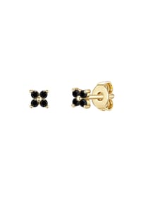 GLANZSTÜCKE MÜNCHEN - Damen Ohrringe aus 925/- Sterling Silber in Gelbgold mit Zirkonia - gelbgold
