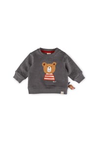 sigikid® - Sweatshirt Winterbär ,  für Babys - grau