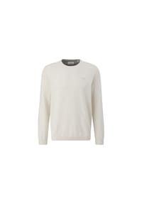 s.Oliver - Strickpullover, Rundhals-Ausschnitt, Logo-Stickerei, für Herren - BLACK/GREY