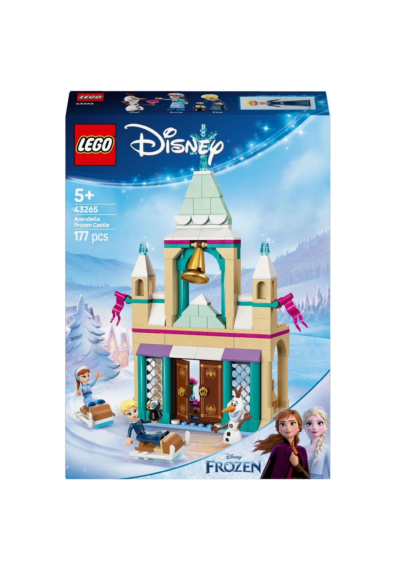 LEGO 43265 Disney Das Arendelle Schloss, 3 Figuren, 2 Betten, 2 Schlitten - Bild 13