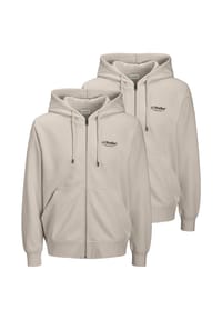JACK & JONES - Sweatjacke / Hoodie 2er Pack Soho - Grau