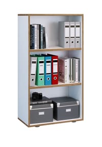VCM. - Holzregal stehend | platzsparender Aktenschrank | Maße ca. H. 110 x B. 60 x T. 33 cm | Elegantes Regal | Büroregal – Salia 3fach B. 60 cm - Anthrazit