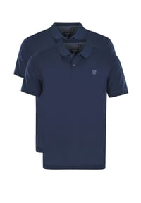 hajo - Poloshirt 2er Pack Pique - Admiralsblau