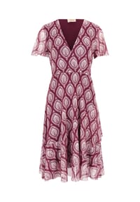 CARTOON - Volantkleid, Knielang, für Damen - 6890 PURPLE/BLACK