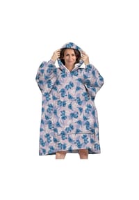 Disney - Lilo & Stitch Bequemer Überwurf mit Kapuze Kapuzen Poncho für Erwachse - 