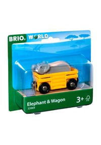 BRIO® - World Tierwaggon mit Elefant - 