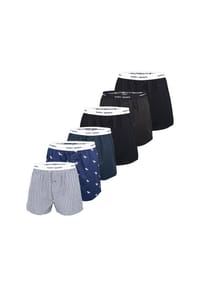 HAPPY SHORTS - Boxer Mix - Geo-Solid Black