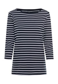 GALERIA - Shirt Anja, 3/4-Arm, U-Boot-Ausschnitt, für Damen - BLACK/WHITE