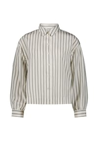 CARTOON - Streifenbluse mit Raffung - 1851 CREAM/GREEN