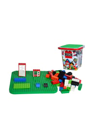 Simba - Klemmbausteine Blox Eimer, 500-tlg., Steine, Bauplatte - 