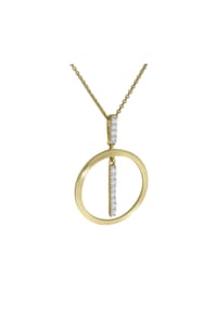 CELESTA® - Damen Kette mit Anhänger "3713408262", 375er Gelbgold - gold