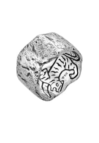 HAZE & GLORY - Ring Bandring - El Tigre Large 925 Silber - Silber