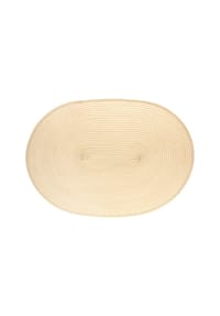 CONTINENTA - Tischset Oval, Untersetzer, Kunststoff, 45 x 31 cm - Graublau