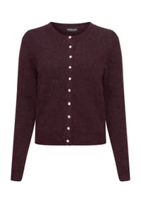 MANGUUN collection - Cardigan, Rundhalsausschnitt, für Damen - 5 BURGUNDY