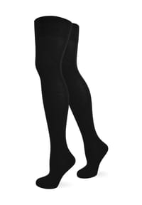 normani® - Overknees einfarbig - Schwarz