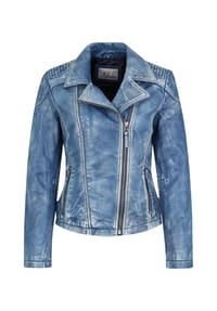 7eleven - Bikerjacke Kamile mit asymmetrischem Reißverschluss - bluewhite