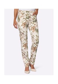 Witt - Druck-Hose - ecru-khaki-bedruckt
