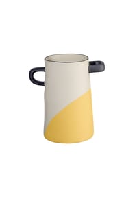 ASA - rayu Vase Tischvase - Beige / Schwarz