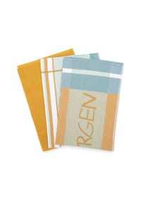 ROSS® 2 X Geschirr- 1 X Küchentuch im Set Guten Morgen - Guten Morgen - Anthrazit