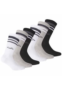 diadora - Unisex Tennissocken - 6er Pack, Logo, Streifen - Dunkelblau