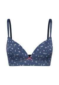 MANGUUN - Bügelloser BH Olivia, Schleife, für Damen - E421 BLAU