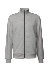 STREET ONE MEN - Fleecejacke, Stehkragen, für Herren - 16208 WARM GREY
