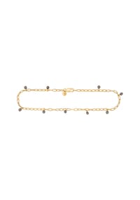caї - Fußkette 925/- Sterling Silber 9 Hämatit - gelb